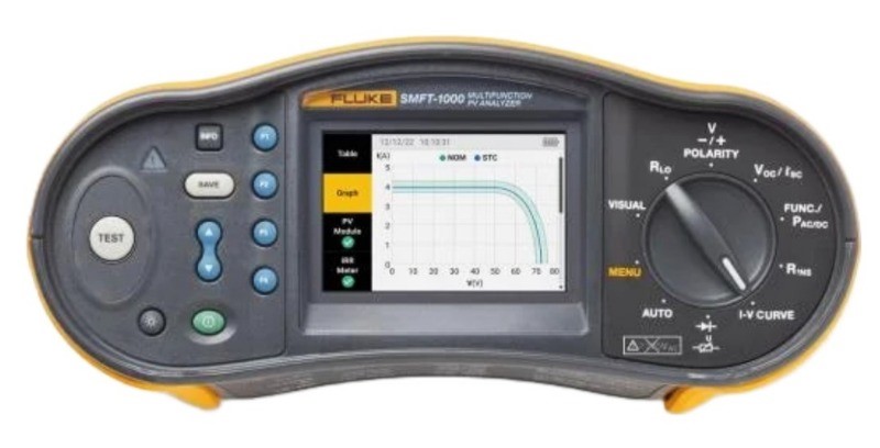Fluke SMFT-1000 Multifunction PV Tester, Performance Analyzer, I-V Curve Tracer