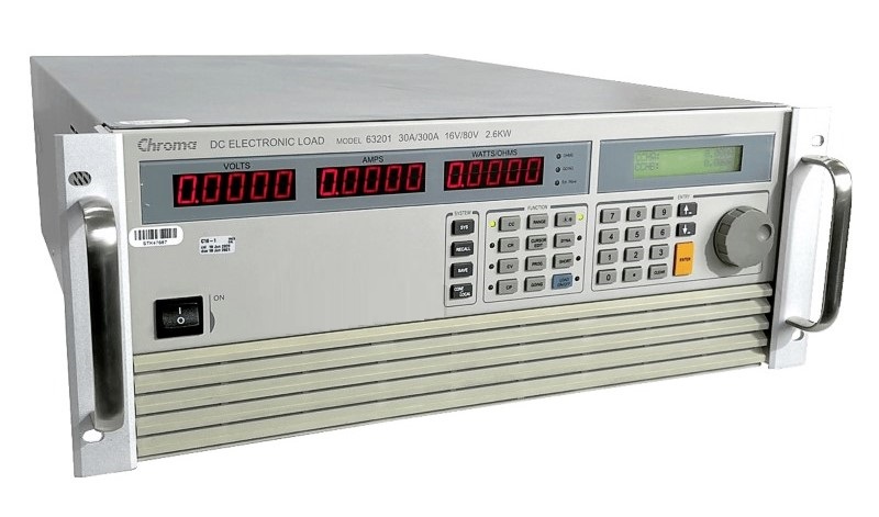 Chroma 63201 DC Electronic Load, 2600W, 300A, 80V