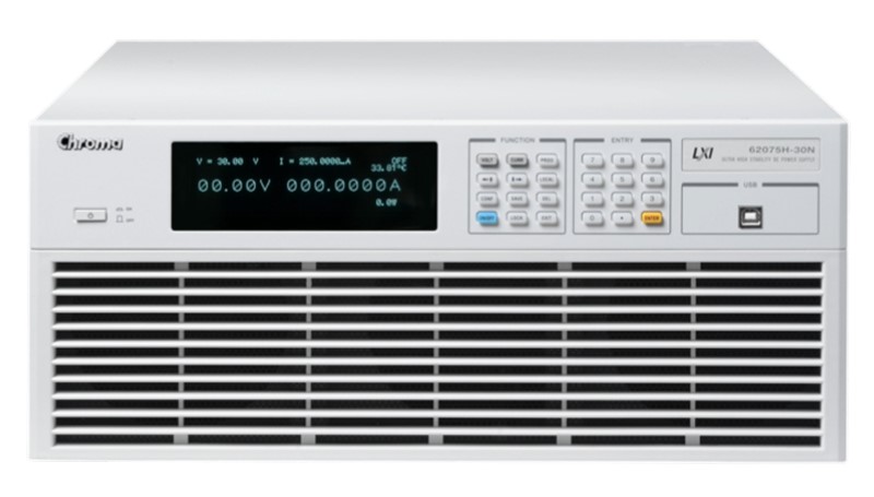 Chroma 62075H-30N Ultra High Stability DC Power Supply, 30V, 250A, 7.5kW