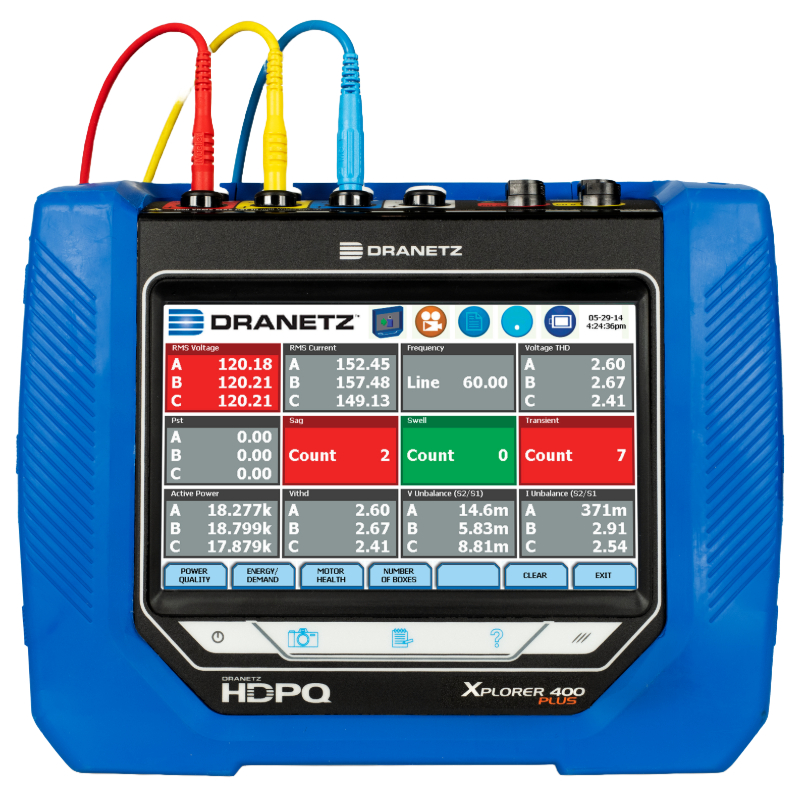 Dranetz-BMI HDPQXPLORER-400-PLUS 400Hz Power Quality Analyzer