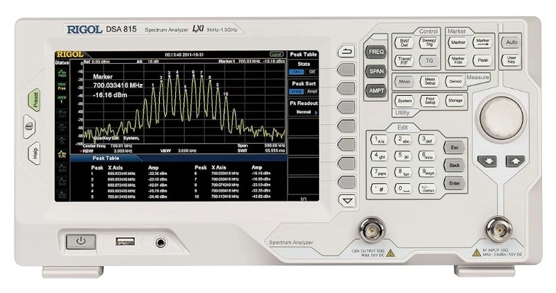 Rigol DSA815-TG Spectrum Analyzer w/ Tracking Generator, 9kHz-1.5GHz