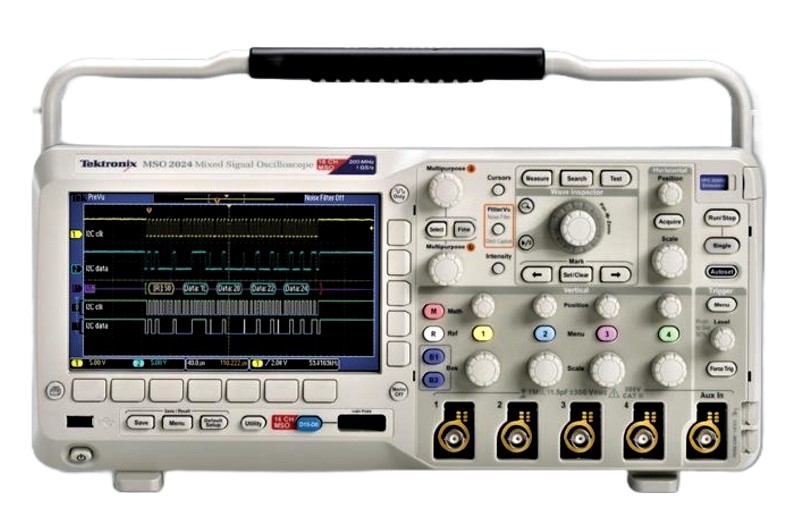 Tektronix MSO2014 Mixed Signal Oscilloscope, 100 MHz, 4 + 16 Ch., 1 GS/s