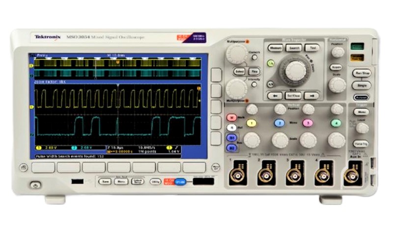Tektronix MSO3012 Mixed Signal Oscilloscope, 100 MHz, 2 + 16 Ch., 2.5 GS/s