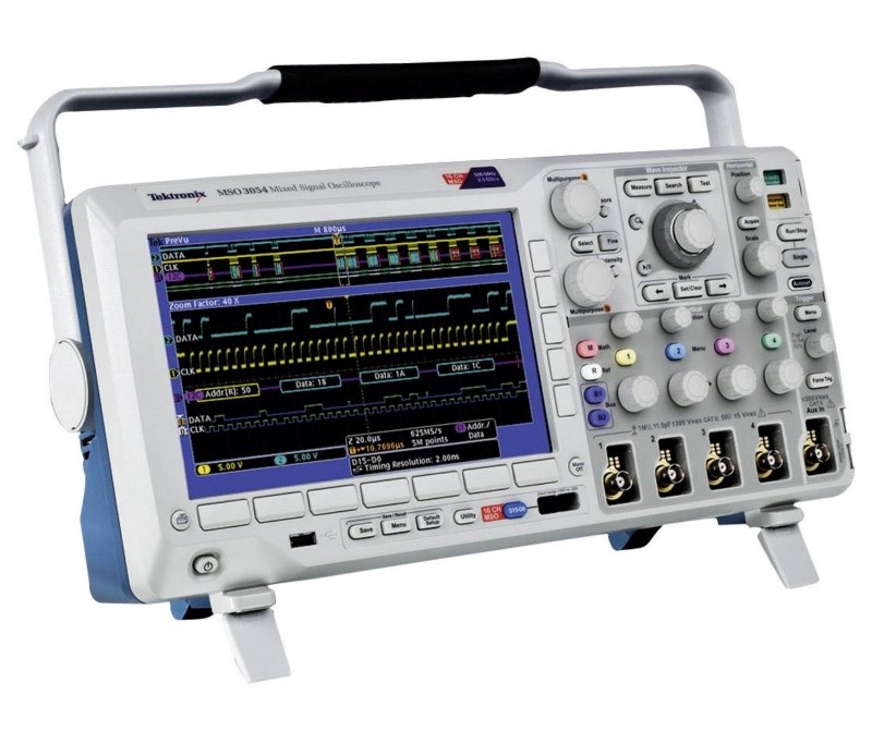 Tektronix MSO3032 Mixed Signal Oscilloscope, 300 MHz, 2 + 16 Ch., 2.5 GS/s
