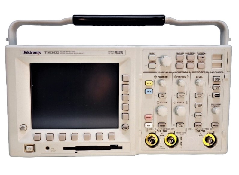 Tektronix TDS3032 Oscilloscope, 300 MHz, 2 CH., 2.5 GS/s