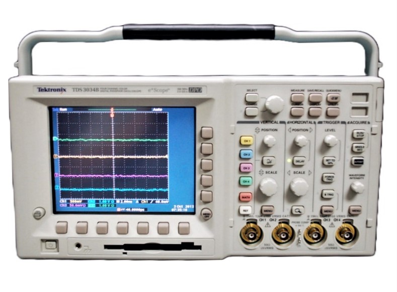 Tektronix TDS3034B Oscilloscope, 300 MHz, 4 Ch., 2.5 GS/s